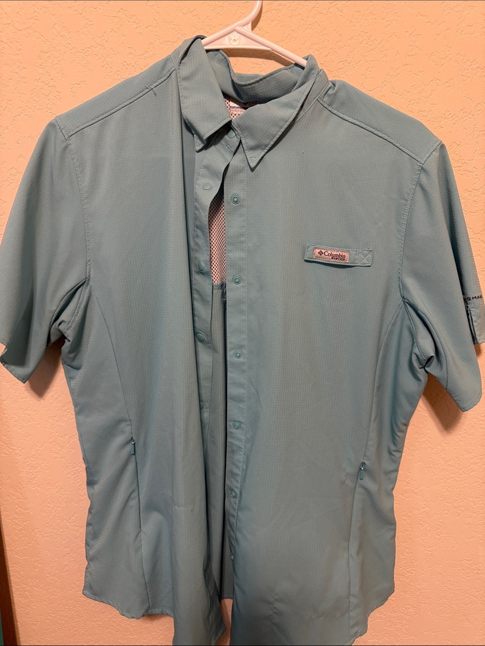 Columbia Short-Sleeve Ventilated Fishing Shirt - Teal